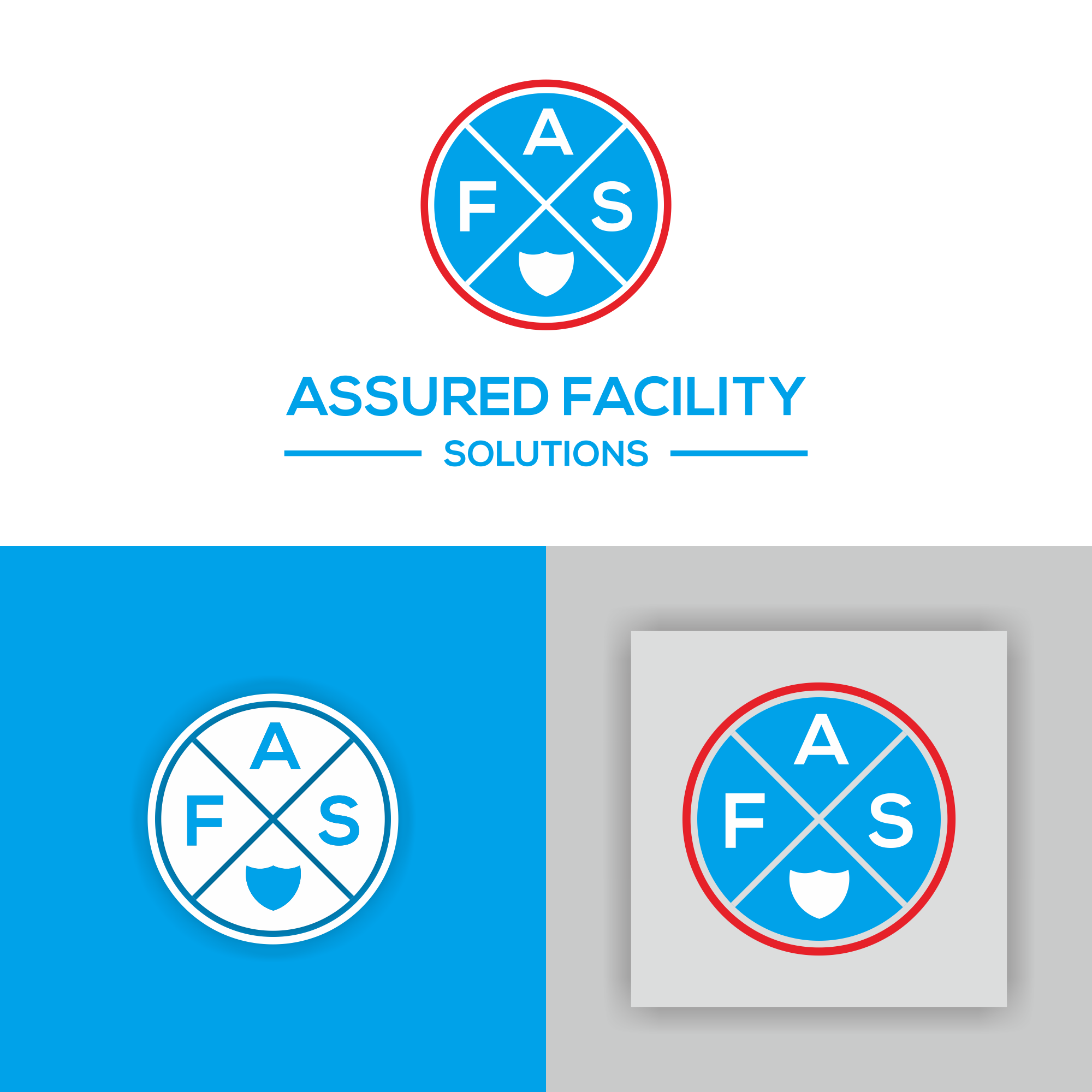 Logo Design Entry 2314731 submitted by fasthand123 to the contest for Assured Facility Solutions and I will also need a standalone logo to include my initials AFS, I would need to use these logos in separate places run by Buckhall01