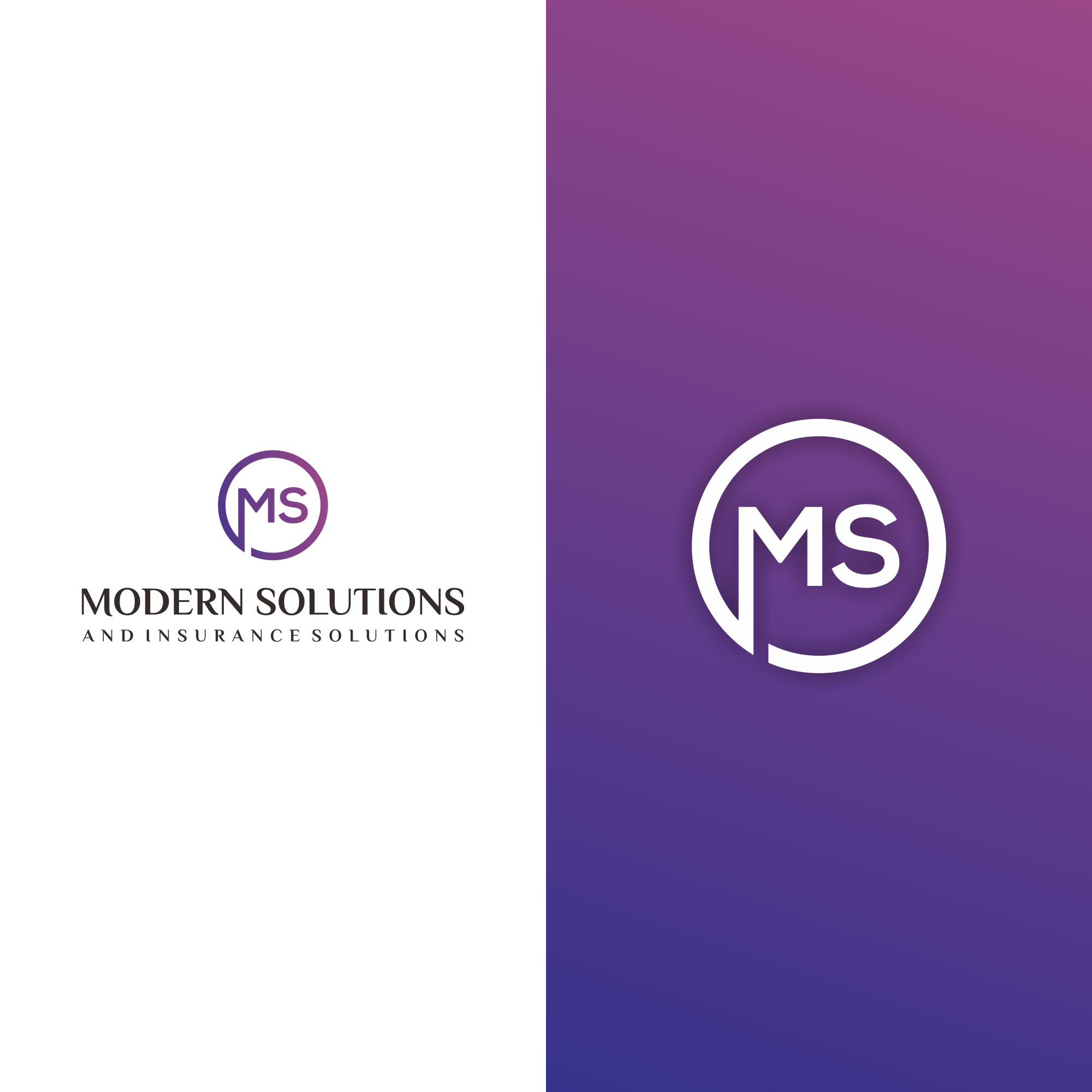Logo Design Entry 2367187 submitted by fasthand123 to the contest for Modern Solutions & Insurance Solutions run by Green machine 