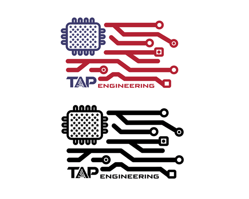 T-Shirt Design Entry 2370034 submitted by clsantos82 to the contest for Electronics Circuit USA Flag run by kevinrose17