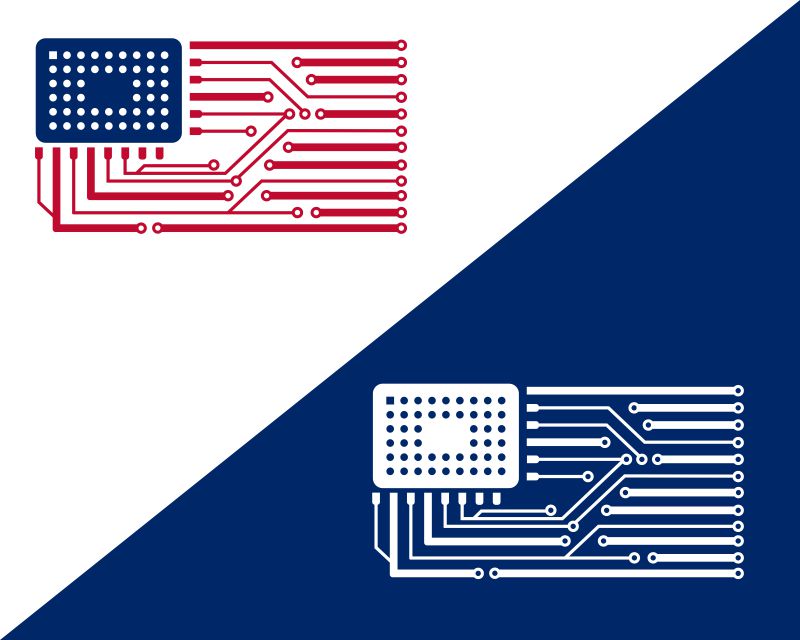 T-Shirt Design Entry 2370088 submitted by embun to the contest for Electronics Circuit USA Flag run by kevinrose17
