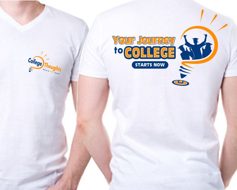 T-Shirt Design Entry 2376615 submitted by embun to the contest for CollegeThoughts run by CollegeThoughts