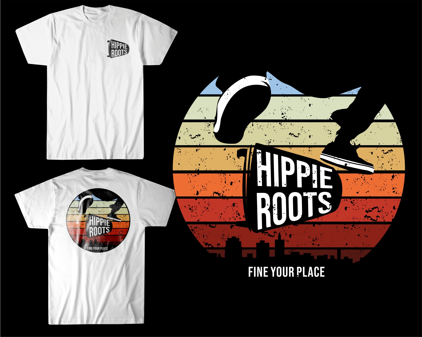 Logo Design entry 2378816 submitted by Armchtrm to the Logo Design for Hippie Roots run by Green machine 