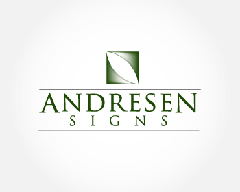 Logo Design Entry 144270 submitted by aburke37 to the contest for Andresen Signs run by Aric Andresen