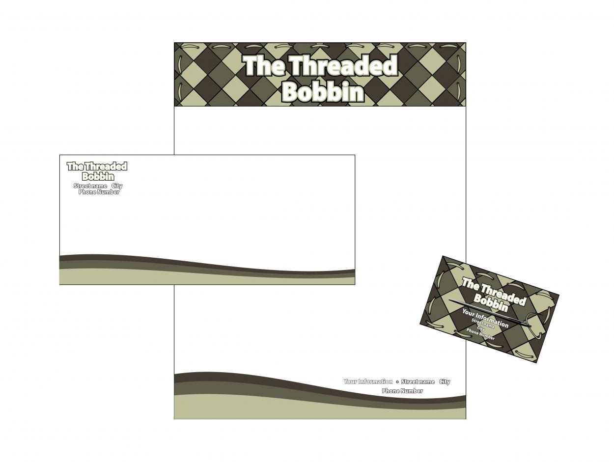 Business Card & Stationery Design Entry 144342 submitted by thinkforward to the contest for The Threaded Bobbin run by SuretyClaims