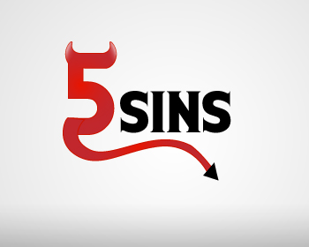 Logo Design Entry 367924 submitted by elandrya to the contest for 5sins.com run by aponcet