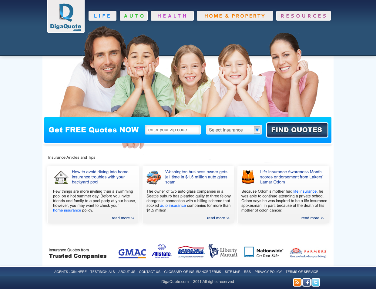 Web Design Contest For Insurance Quote Comparison Website Hatchwise