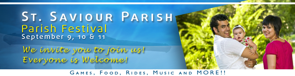 Banner Ad Design Entry 410742 submitted by 0340gj40f to the contest for St. Saviour Parish Festival run by Mark Buelsing