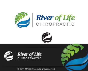 Logo Design entry 410215 submitted by madskill to the Logo Design for River of Life Chiropractic run by riveroflife