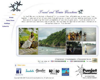 Web Design Entry 469906 submitted by nino.pastor to the contest for Destinations and Weddings.com run by philipcampbell