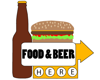 Logo Design Entry 495434 submitted by rookiedesigner to the contest for Food & Beer Here run by shanesowers