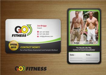 Business Card & Stationery Design Entry 582029 submitted by ardinonino to the contest for GO: Fitness Center run by DinoNick