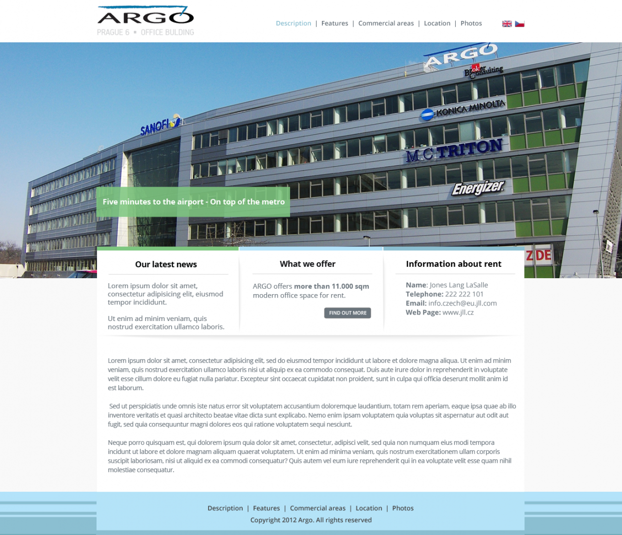 Web Design Entry 582552 submitted by MTT to the contest for Argo offices run by jan_bantip