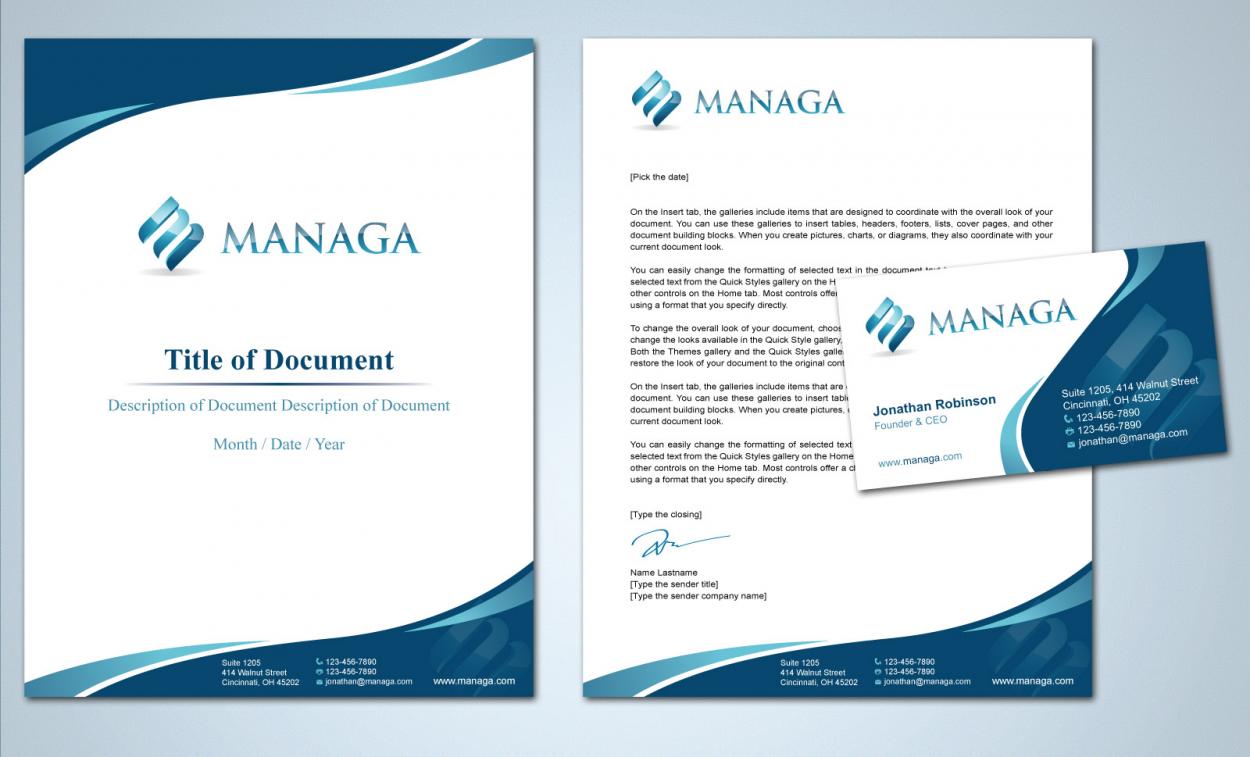 Business Card & Stationery Design entry 563663 submitted by TCMdesign to the Business Card & Stationery Design for Managa (www.managa.ca) run by jonathang