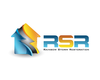 Logo Design entry 573697 submitted by muzzha to the Logo Design for Rainbow Storm Restoration (RSR) run by MasterJere