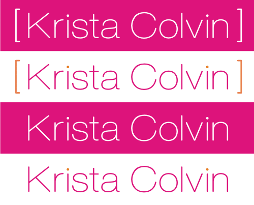 Logo Design entry 39232 submitted by jimdes@yahoo.com to the Logo Design for Krista Colvin run by kristacolvin