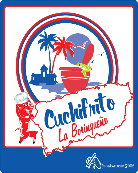 Logo Design entry 16803 submitted by ginalin to the Logo Design for CUCHIFRITO LA BORINQUEÑA run by cuchifrito21