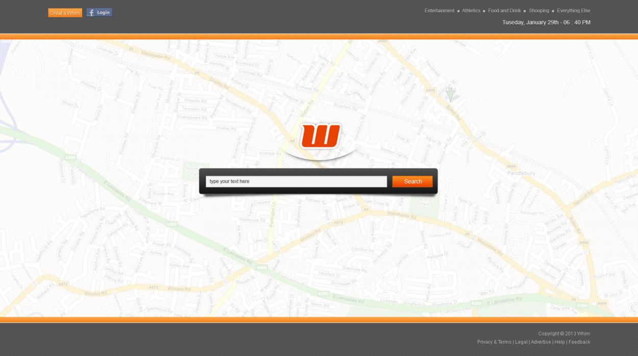 Web Design Entry 633884 submitted by graphicshorse to the contest for Map-Based Event Search Site run by treatmet