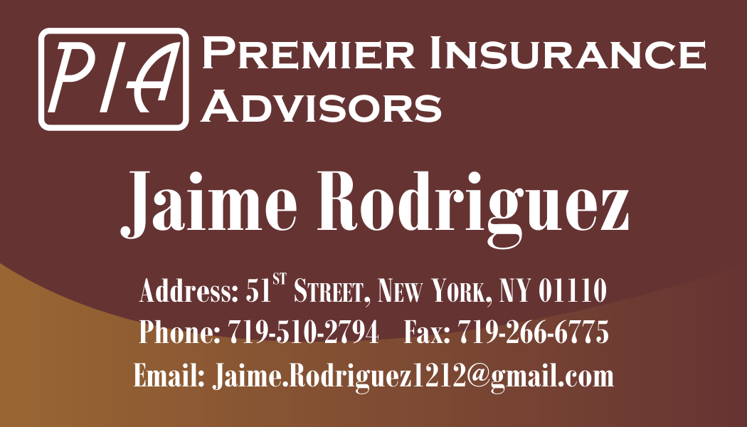 Business Card & Stationery Design Entry 757763 submitted by korey17 to the contest for Premier Insurance Advisors run by jaimer1212