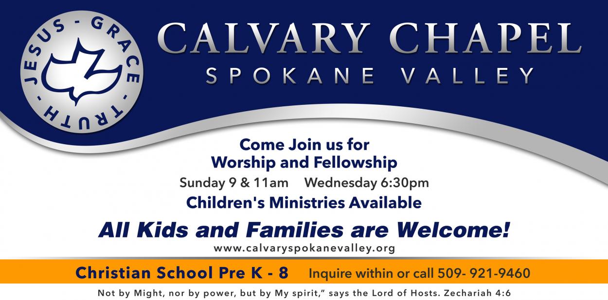 Banner Ad Design Entry 820092 submitted by airish.designs to the contest for www.calvaryspokanevalley.org run by SIC2013