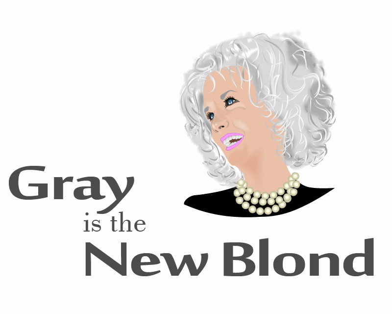 Logo Design entry 963199 submitted by Coral to the Logo Design for grayisthenewblond.com. Website is not operational yet. run by lisacrouse