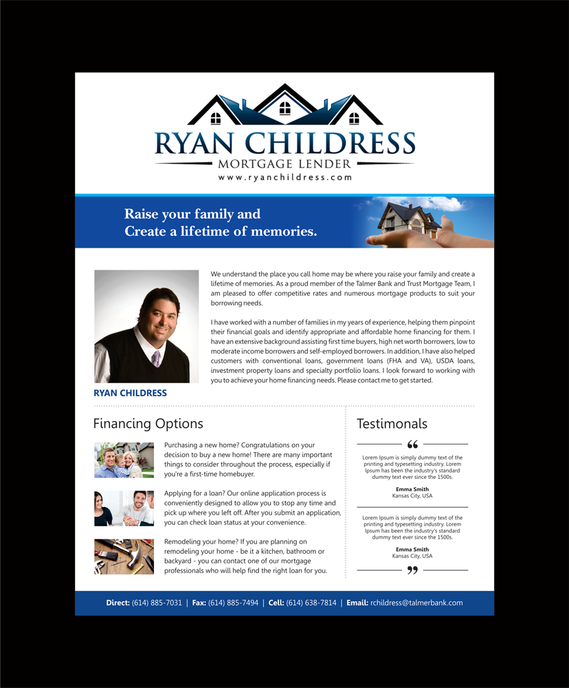 Brochure Design Entry 988349 submitted by lurth to the contest for Ryan J. Childress run by RChildress