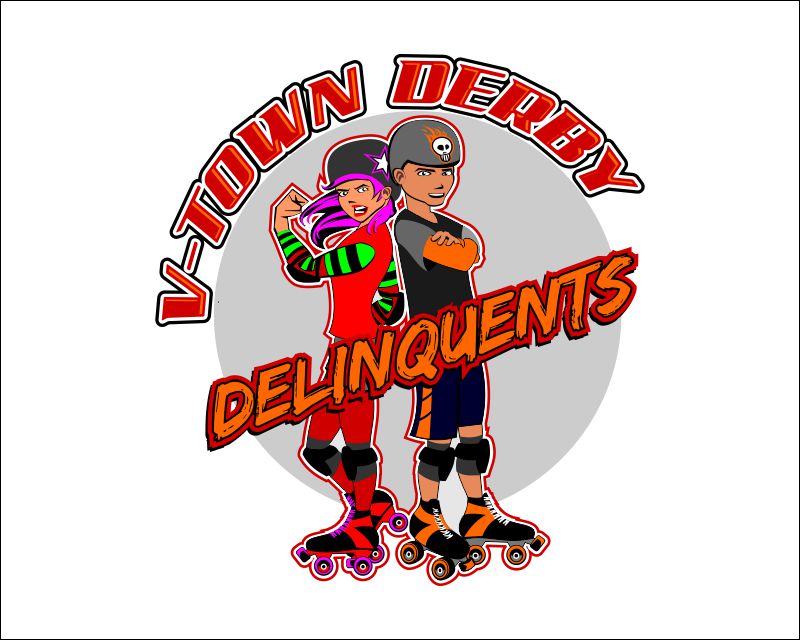 Logo Design Entry 990500 submitted by RoyalSealDesign to the contest for V Town Derby Delinquents run by sempaidavid