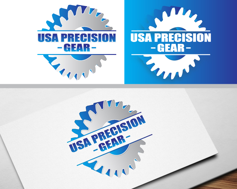 Logo Design entry 1004473 submitted by FactoryMinion to the Logo Design for USA Precision Gear run by michelletahan