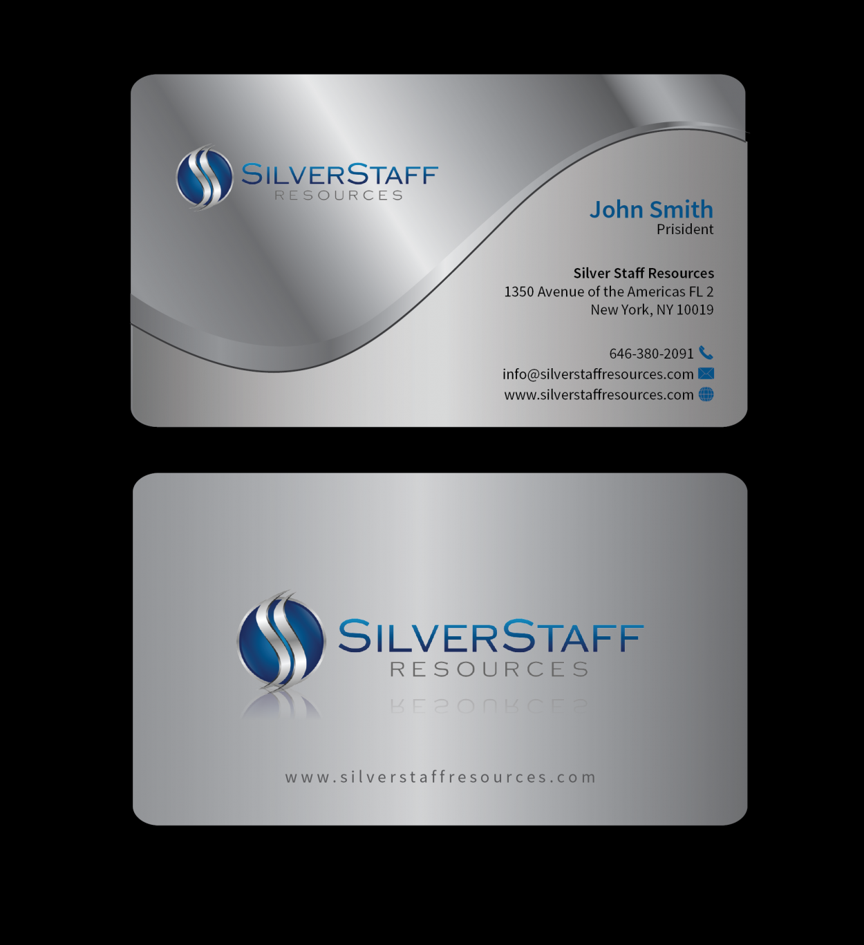 Business Card & Stationery Design Entry 1052768 submitted by athenticdesigner to the contest for silverstaffresources.com run by lpaffile