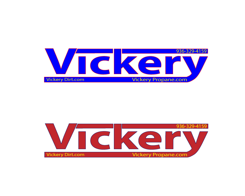 Logo Design Entry 1024182 submitted by RemoverDesign to the contest for Vickery dirt and vickery propane  run by Brandyvickery1995