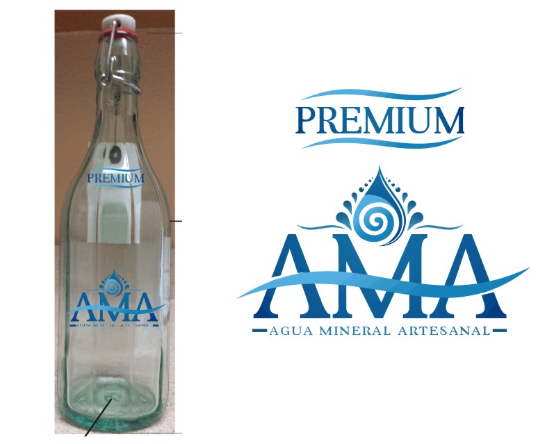 Logo Design entry 1042300 submitted by savana to the Logo Design for AMA, Agua Mineral Artesanal run by Rocio