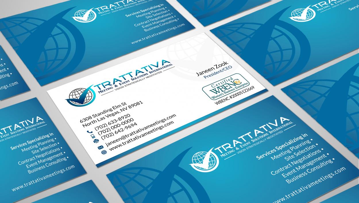 Business Card & Stationery Design entry 1057833 submitted by skyford412 to the Business Card & Stationery Design for Trattativa Meetings & Events Solutions International run by Trattativa