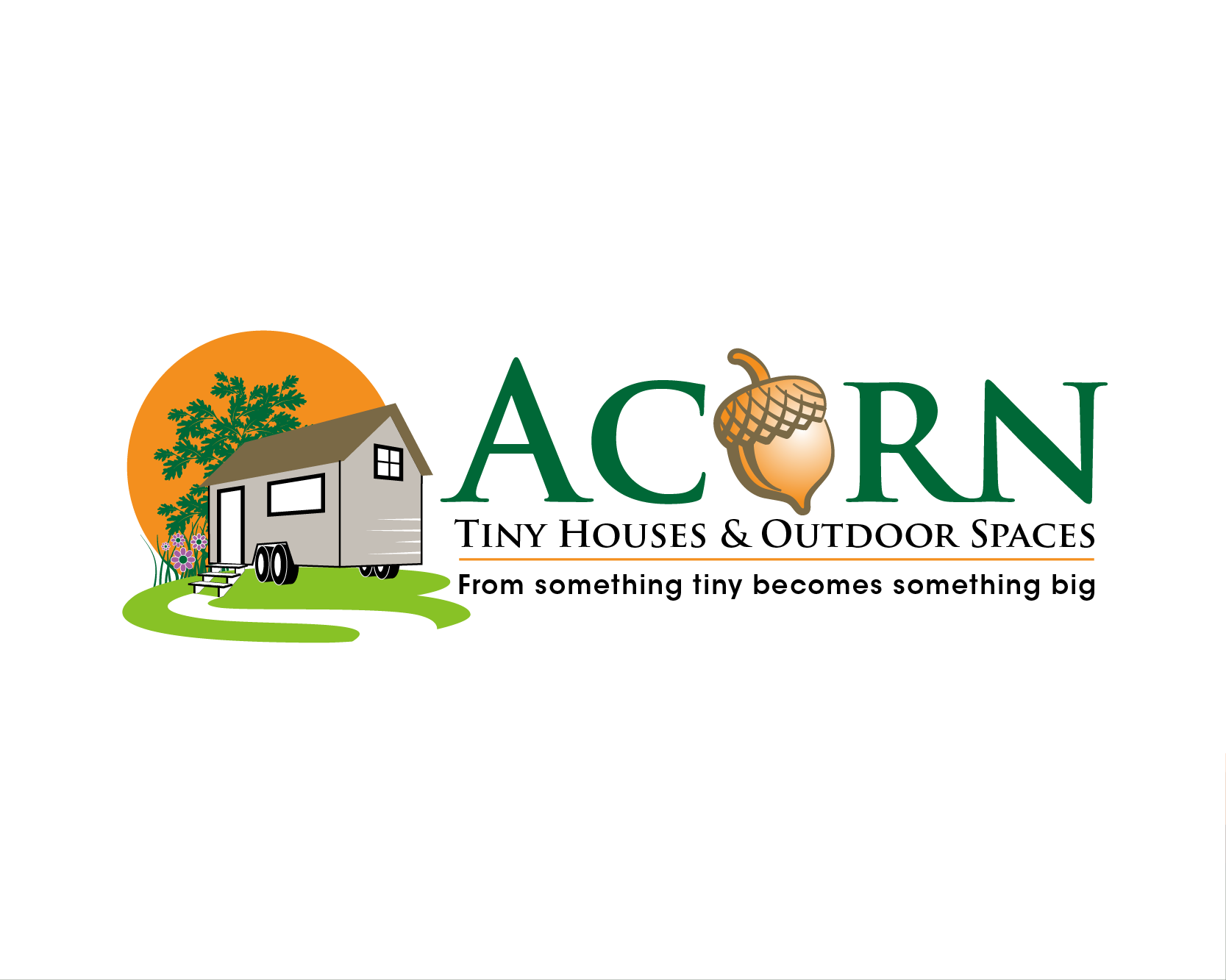 Logo Design entry 1057940 submitted by charmaine to the Logo Design for Acorn Tiny Houses and Outdoor spaces run by TJ Landscape Designer