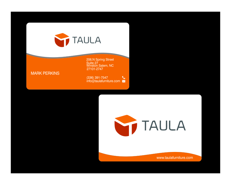 Business Card & Stationery Design Entry 1062370 submitted by driver2 to the contest for Taula run by Markdevolta