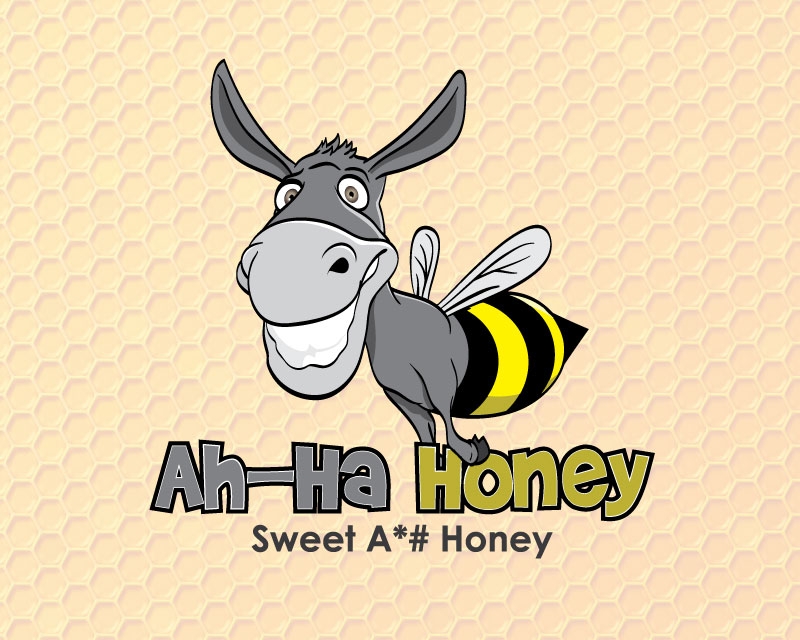 Logo Design Entry 1073932 submitted by JINKODESIGNS to the contest for Ah - Ha Honey run by honeybiz