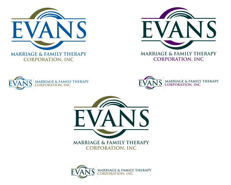 Logo Design entry 1076955 submitted by marsell to the Logo Design for Evans Marriage and Family Therapy Corporation, Inc. run by EvansMFT