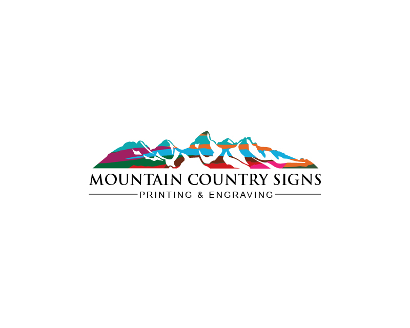 Logo Design entry 1077067 submitted by Ethan to the Logo Design for Mountain Country Signs, Printing & Engraving run by The Wiles Group, Inc.