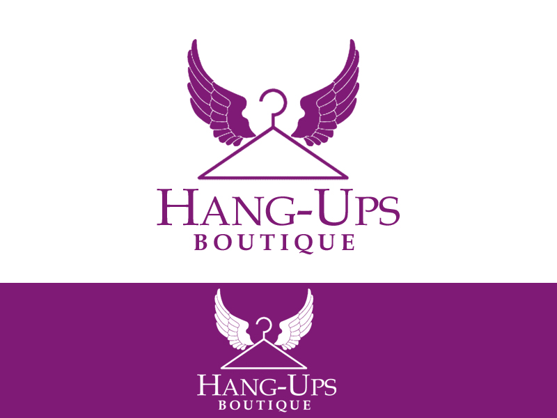 Logo Design Entry 1078070 submitted by vintagedesign to the contest for Hang-Ups Boutique run by hangups