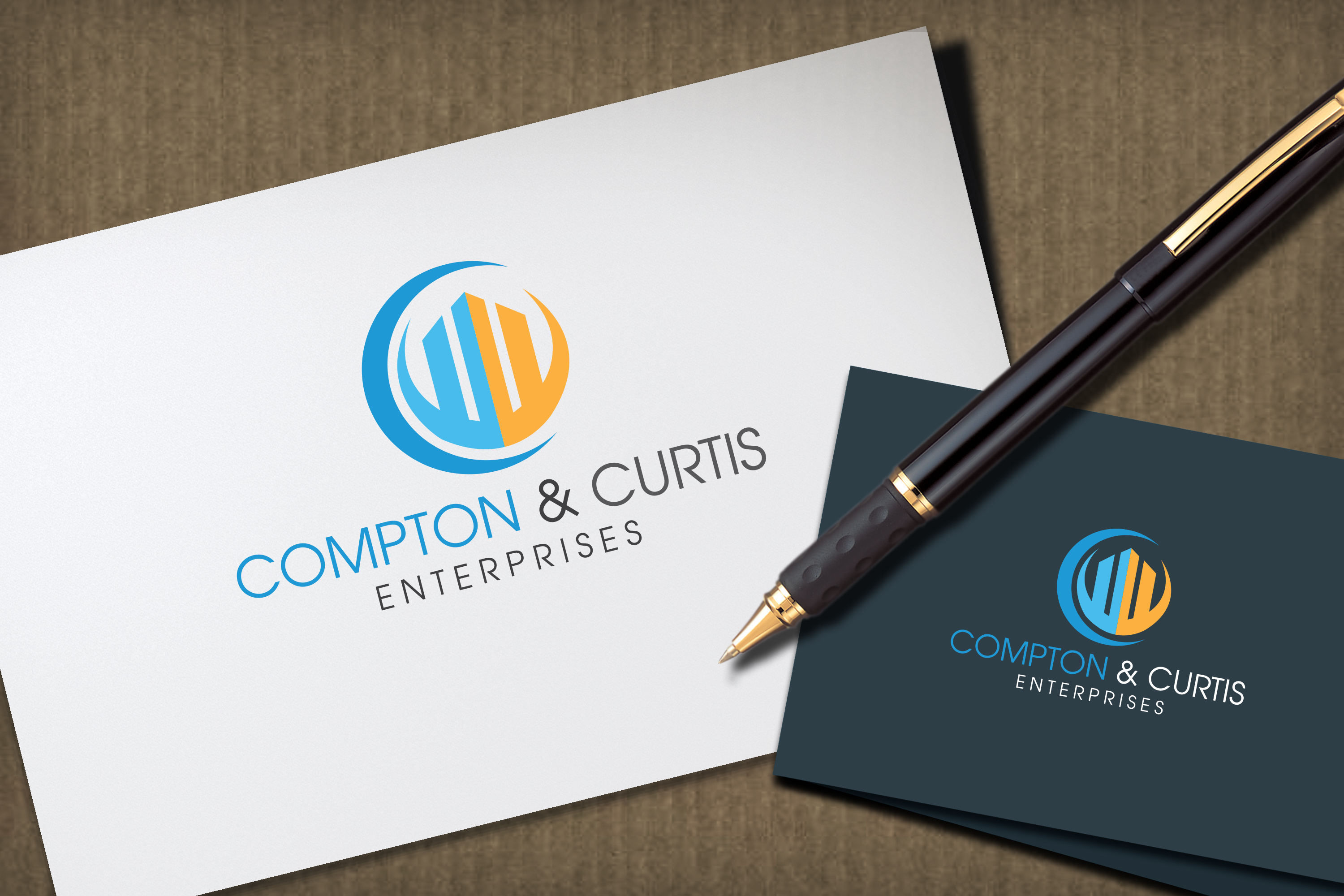 Logo Design entry 1078954 submitted by driver2 to the Logo Design for Compton& Curtis Enterprises run by adrian7647
