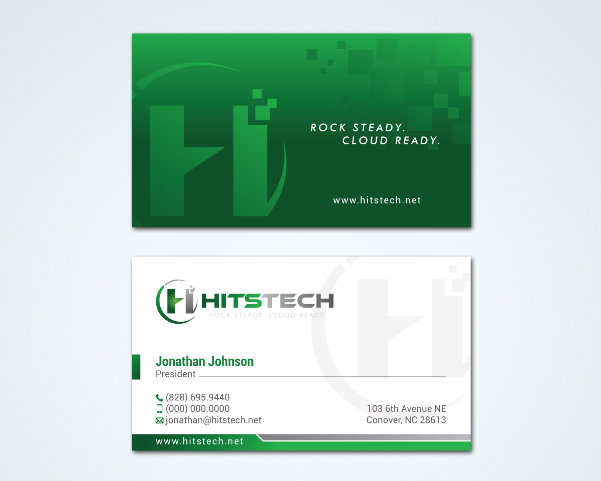 Business Card & Stationery Design Entry 1134068 submitted by TCMdesign to the contest for Hits Tech run by hitstech