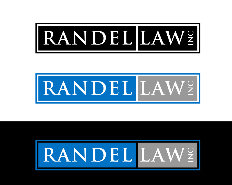 Logo Design entry 1089770 submitted by marsell to the Logo Design for Randel Law, Inc. run by rick@randellaw.com