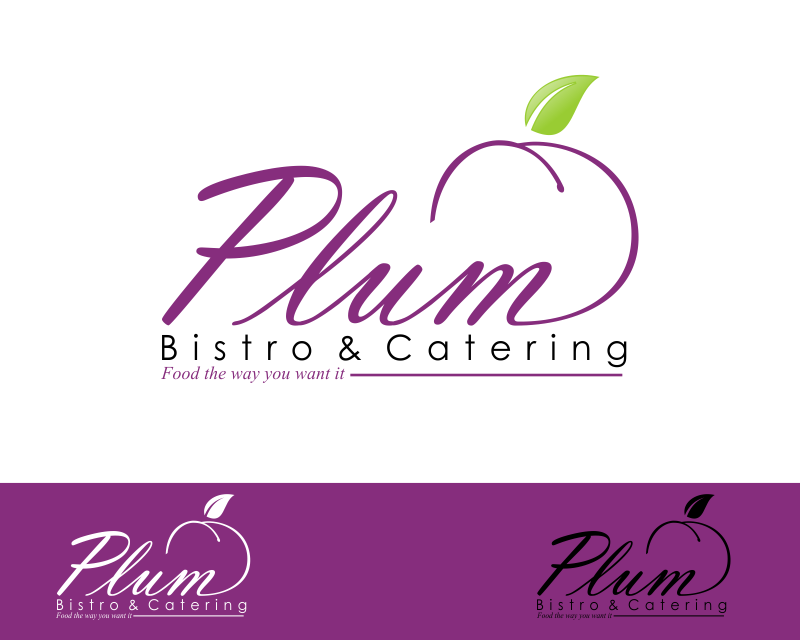 Logo Design entry 1091214 submitted by manan888 to the Logo Design for Plum Bistro & Catering run by Maintainfloyd