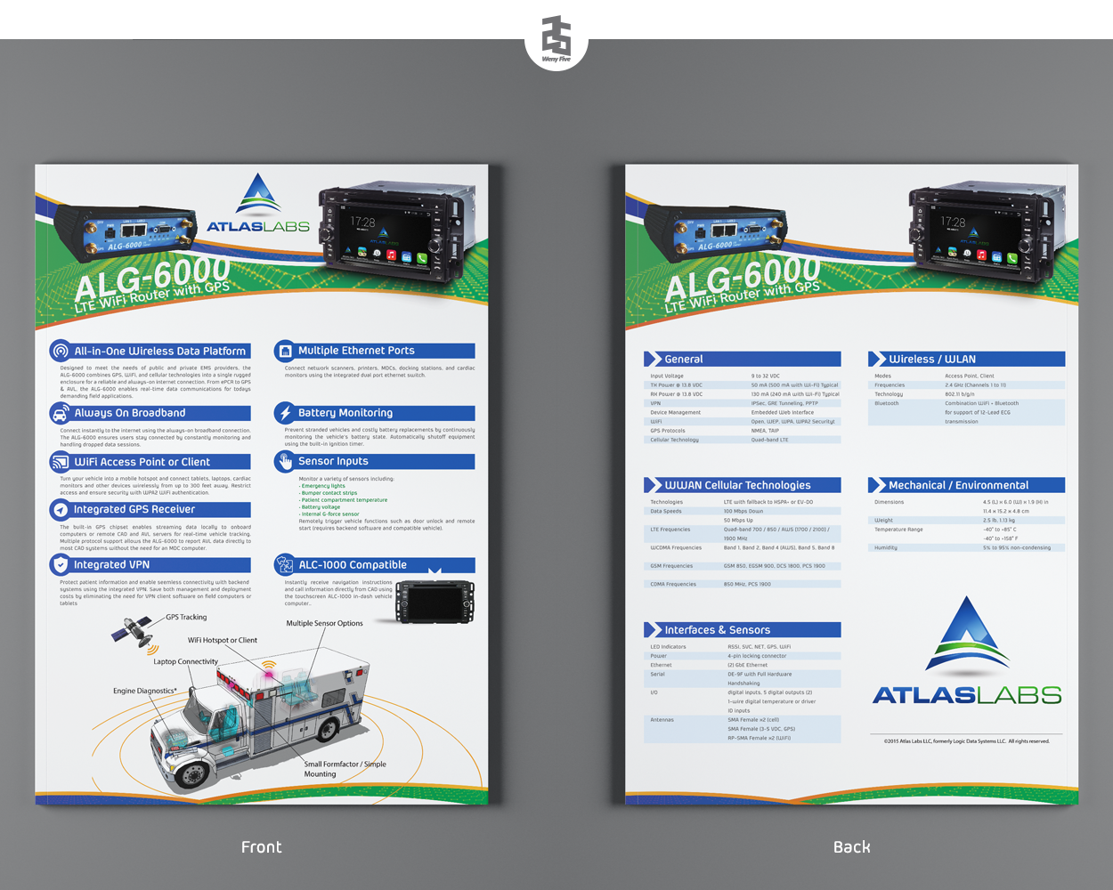 Brochure Design Entry 1109395 submitted by 25 to the contest for Atlas Labs run by llama473