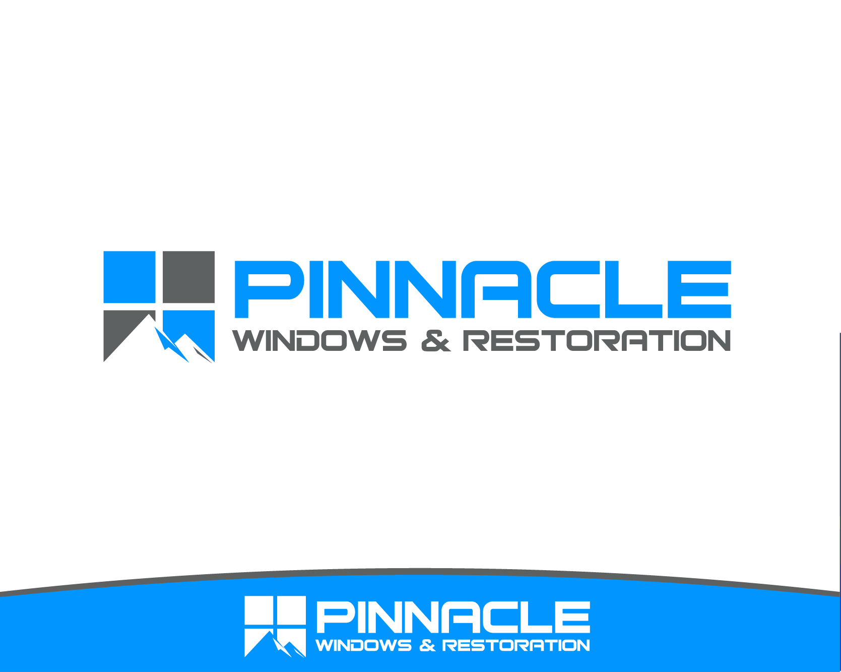 Logo Design entry 1115674 submitted by LeAnn to the Logo Design for Pinnacle Windows & Restoration  run by johnbest