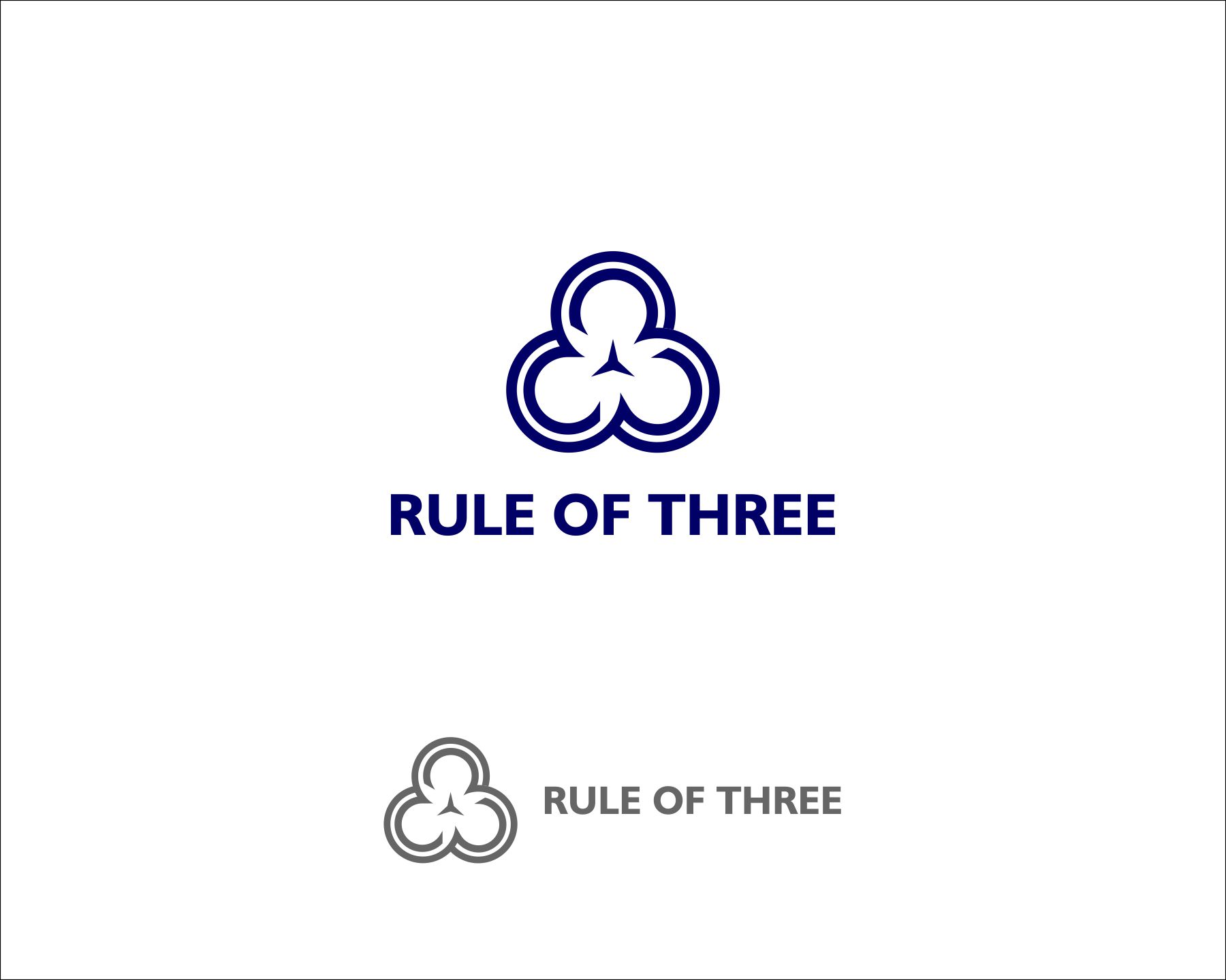 Logo Design entry 1120179 submitted by KoArba Designs to the Logo Design for Rule of Three run by bobson58