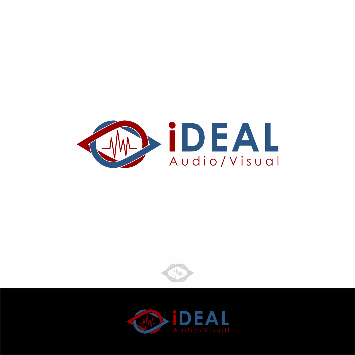 Logo Design Entry 1132603 submitted by Dhen97 to the contest for iDeal Audio/Visual run by Jbellino549