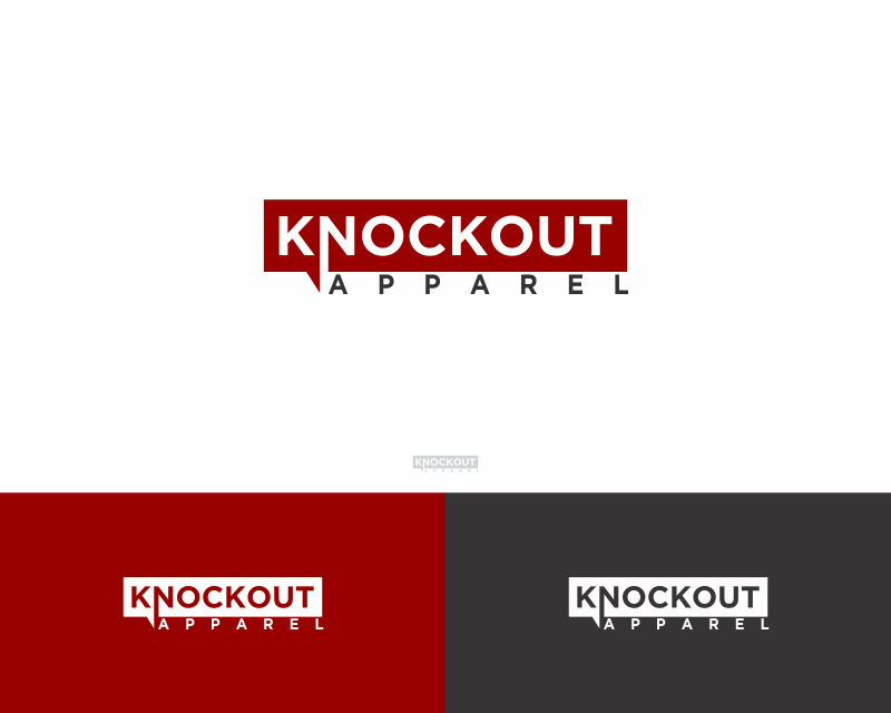 Logo Design Entry 1132708 submitted by Dhen97 to the contest for Knockout Apparel run by Team Parrella