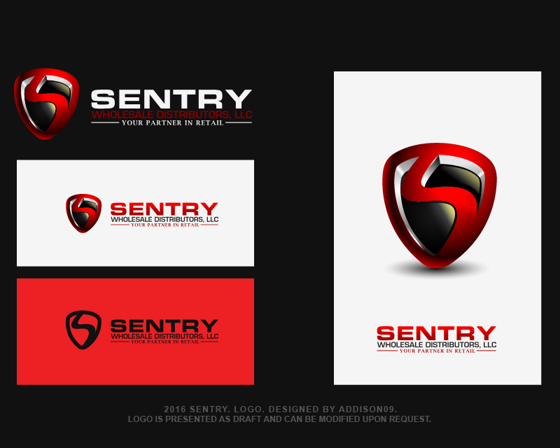 Logo Design entry 1136109 submitted by Addison09 to the Logo Design for Sentry Wholesale Distributors, LLC run by ssteckler