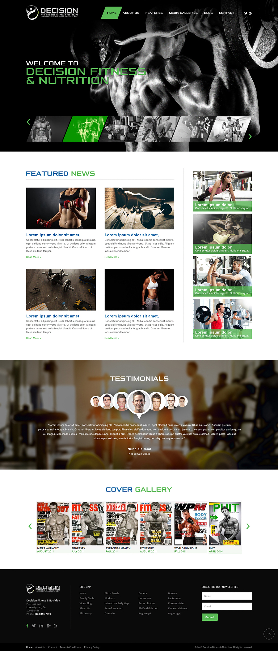 Web Design Entry 1143037 submitted by pink to the contest for Decision Fitness & Nutrition run by happygolucky