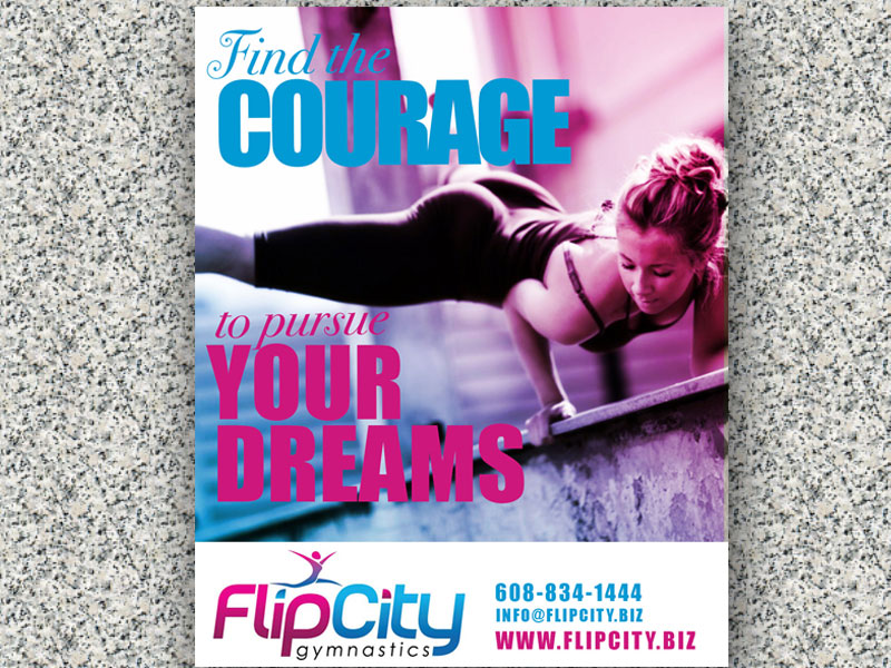 Banner Ad Design Entry 1176448 submitted by CharlieBrown to the contest for Flip City Gymnastics run by Katian