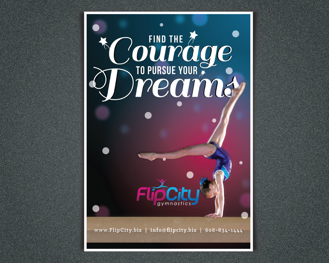 Banner Ad Design Entry 1241596 submitted by sikka2010 to the contest for Flip City Gymnastics run by Katian